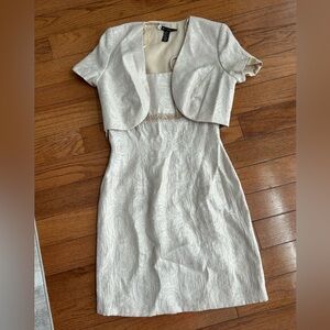 JS Boutique Cream 2 Piece Dress